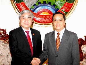 คณะผู้แทนกระทรวงวิทยาศาสตร์เทคโนโลยีเวียดนามเยือนประเทศลาว